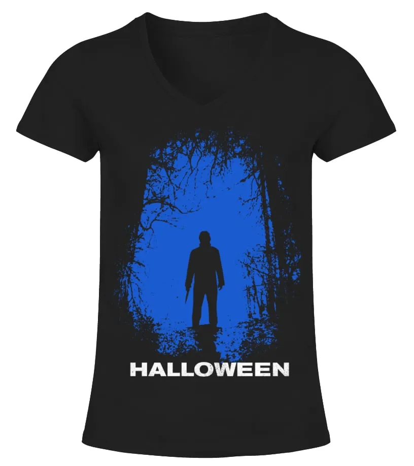 019. Halloween BK Camiseta cuello pico Mujer