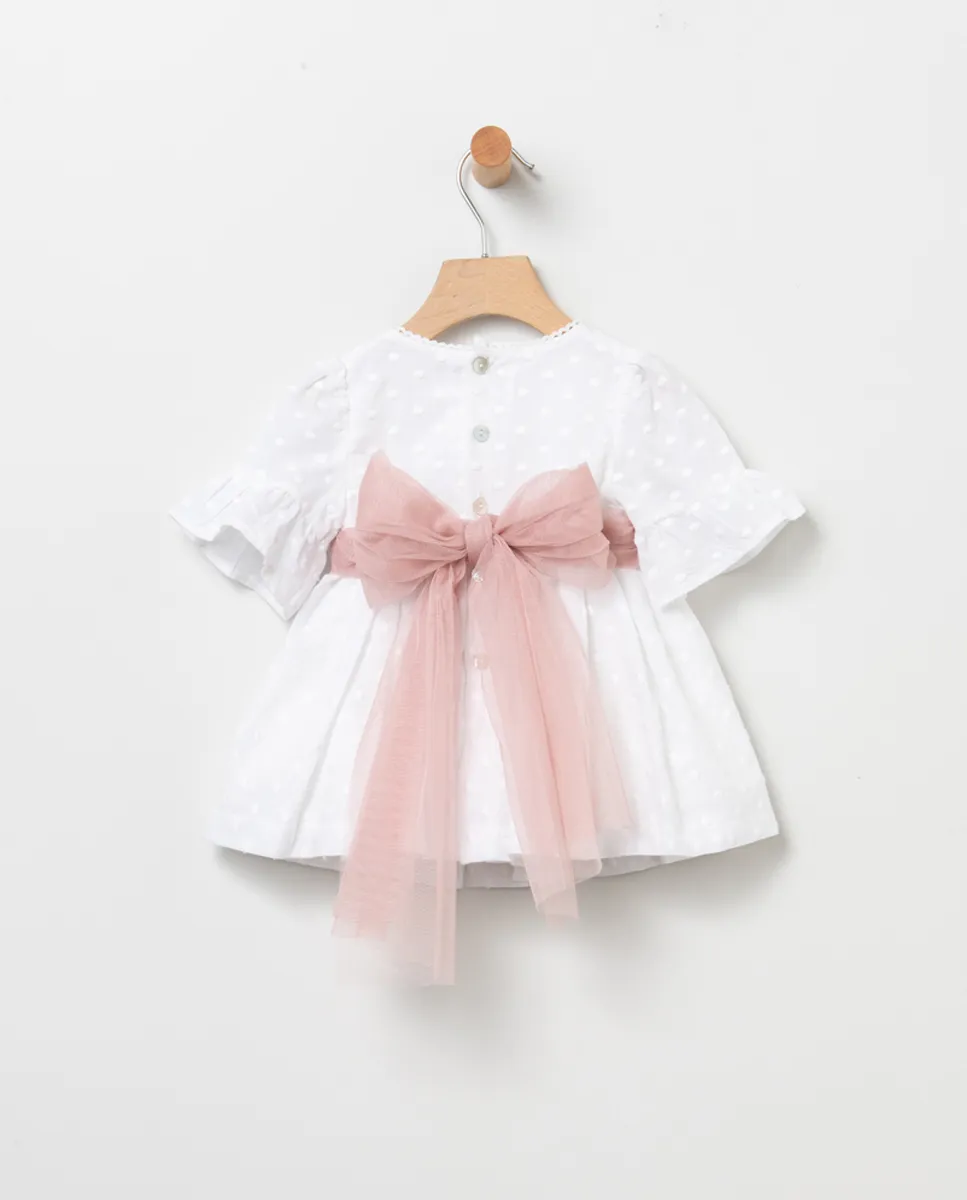 A Vestido niña con braguitas plumeti blanco/ maquillaje R300974