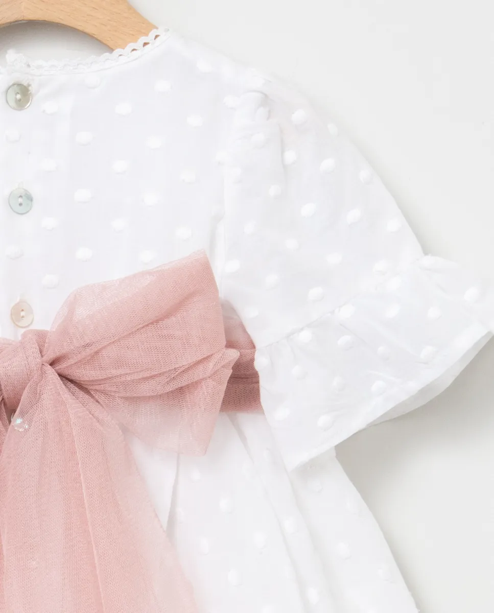 A Vestido niña con braguitas plumeti blanco/ maquillaje R300974