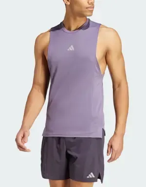 Adidas Camiseta sin mangas Designed for Training Workout HEAT.RDY