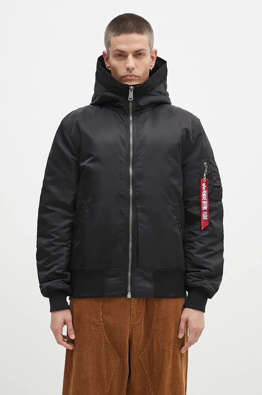 ALPHA INDUSTRIES MA1 HOODED BOMBER JACKET