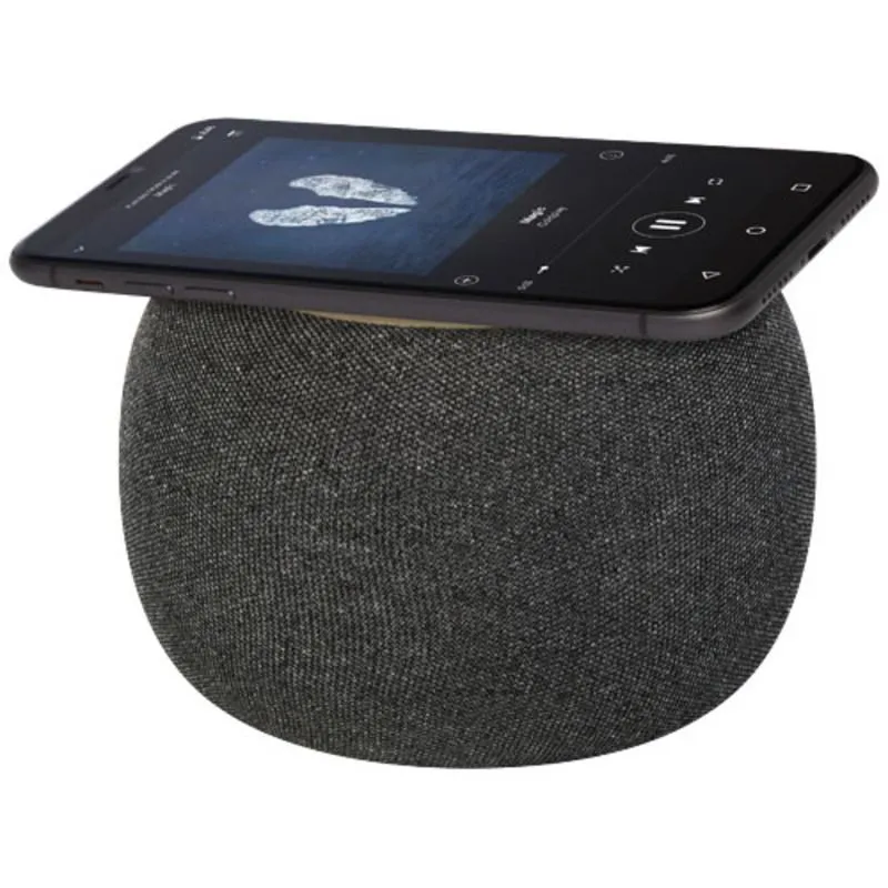 Altavoz con base de carga inalámbrica promocional Ecofiber