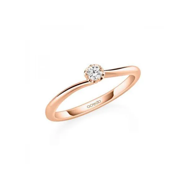Anillo de pedida Algol 0,10 l Oro rosa