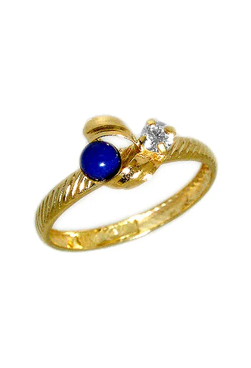 ANILLO NIñA ORO Y LAPISLAZULI 002_5572S