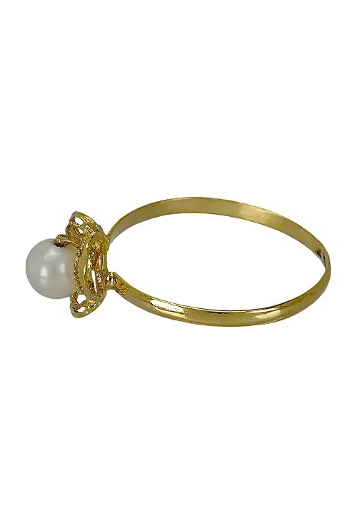 ANILLO ORO AMARILLO 18K Y PERLA CULTIVADA PARA NIñA 002_2108S