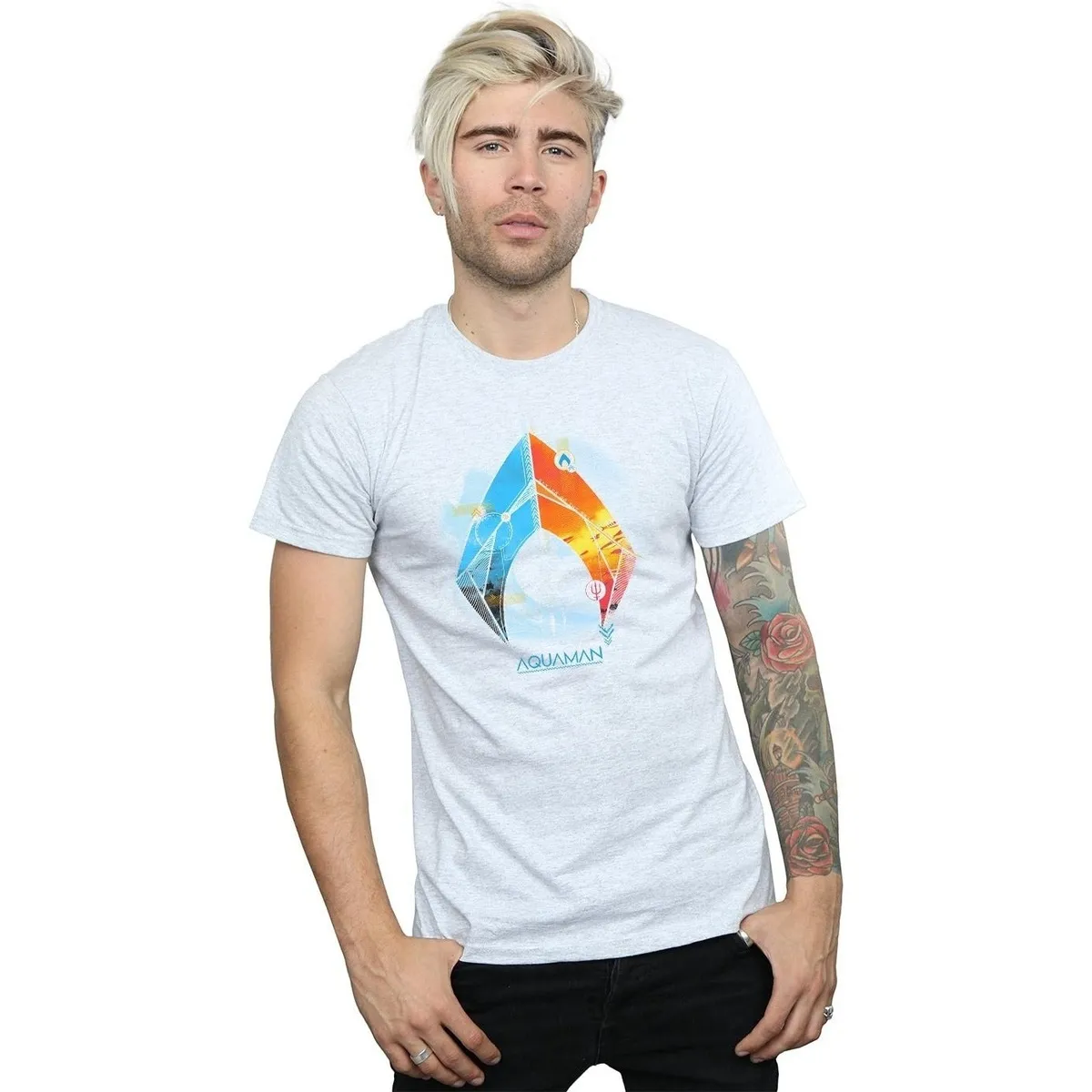 Aquaman Tropical Logo