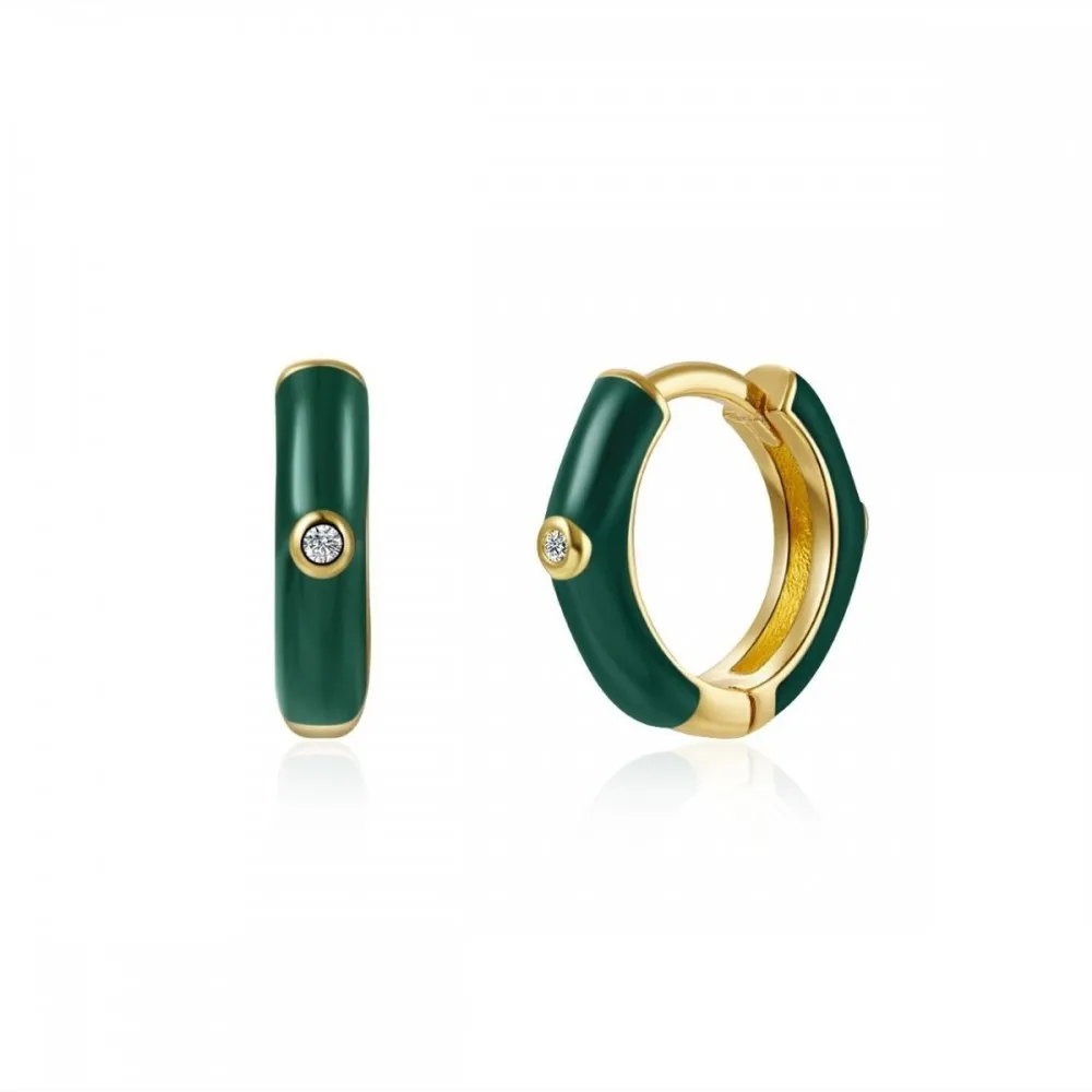 Aro Marsella Verde Oscuro Oro