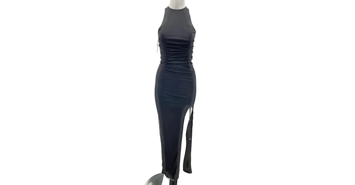 ATTICO Vestidos T.fr 40 Viscosa Negro 
