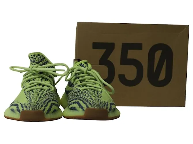Autre Marque ADIDAS YEEZY BOOST 350 V2 en poliéster amarillo neón semicongelado 