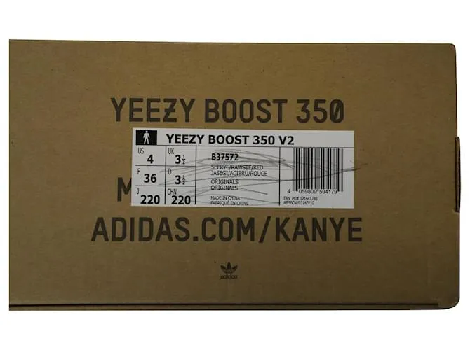 Autre Marque ADIDAS YEEZY BOOST 350 V2 en poliéster amarillo neón semicongelado 