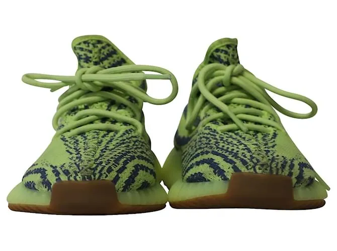 Autre Marque ADIDAS YEEZY BOOST 350 V2 en poliéster amarillo neón semicongelado 