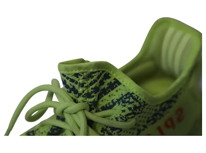 Autre Marque ADIDAS YEEZY BOOST 350 V2 en poliéster amarillo neón semicongelado 