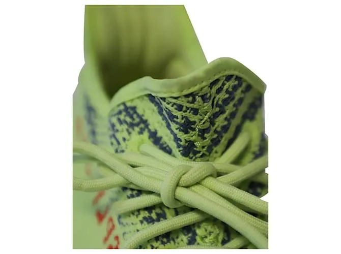 Autre Marque ADIDAS YEEZY BOOST 350 V2 en poliéster amarillo neón semicongelado 