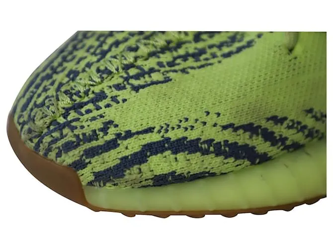Autre Marque ADIDAS YEEZY BOOST 350 V2 en poliéster amarillo neón semicongelado 