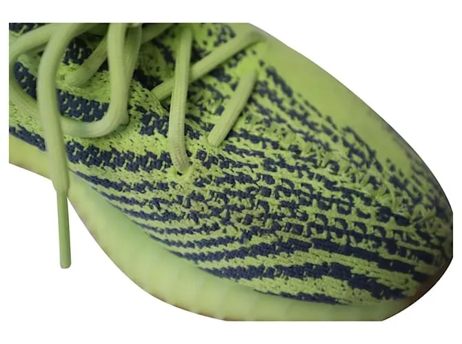 Autre Marque ADIDAS YEEZY BOOST 350 V2 en poliéster amarillo neón semicongelado 