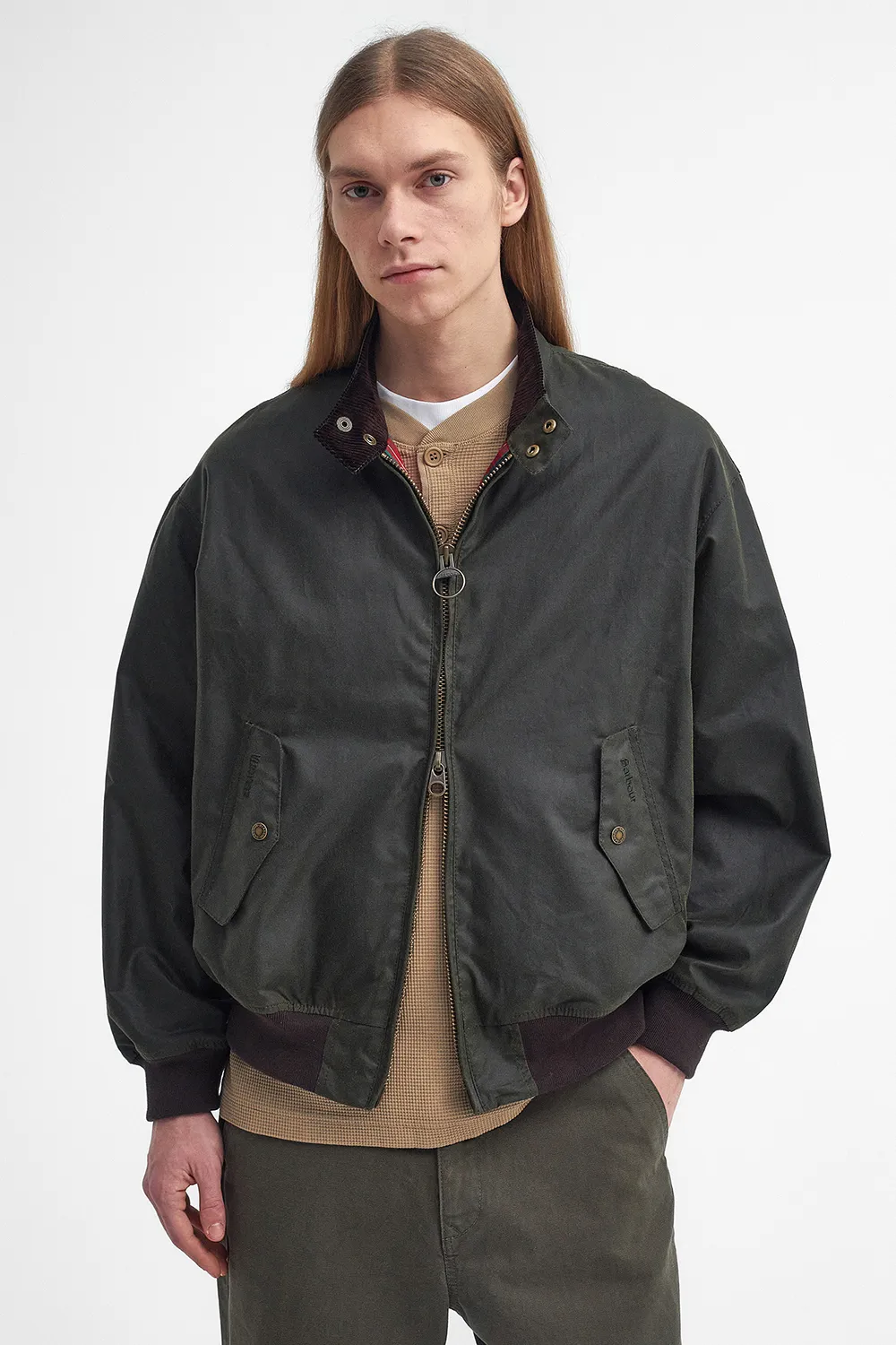 BARBOUR CHAQUETA BARBOUR X BARACUTA MA1 WAXED HARRINGTON