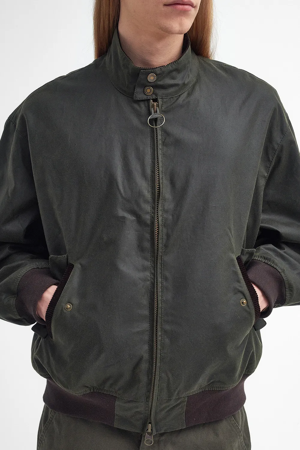 BARBOUR CHAQUETA BARBOUR X BARACUTA MA1 WAXED HARRINGTON