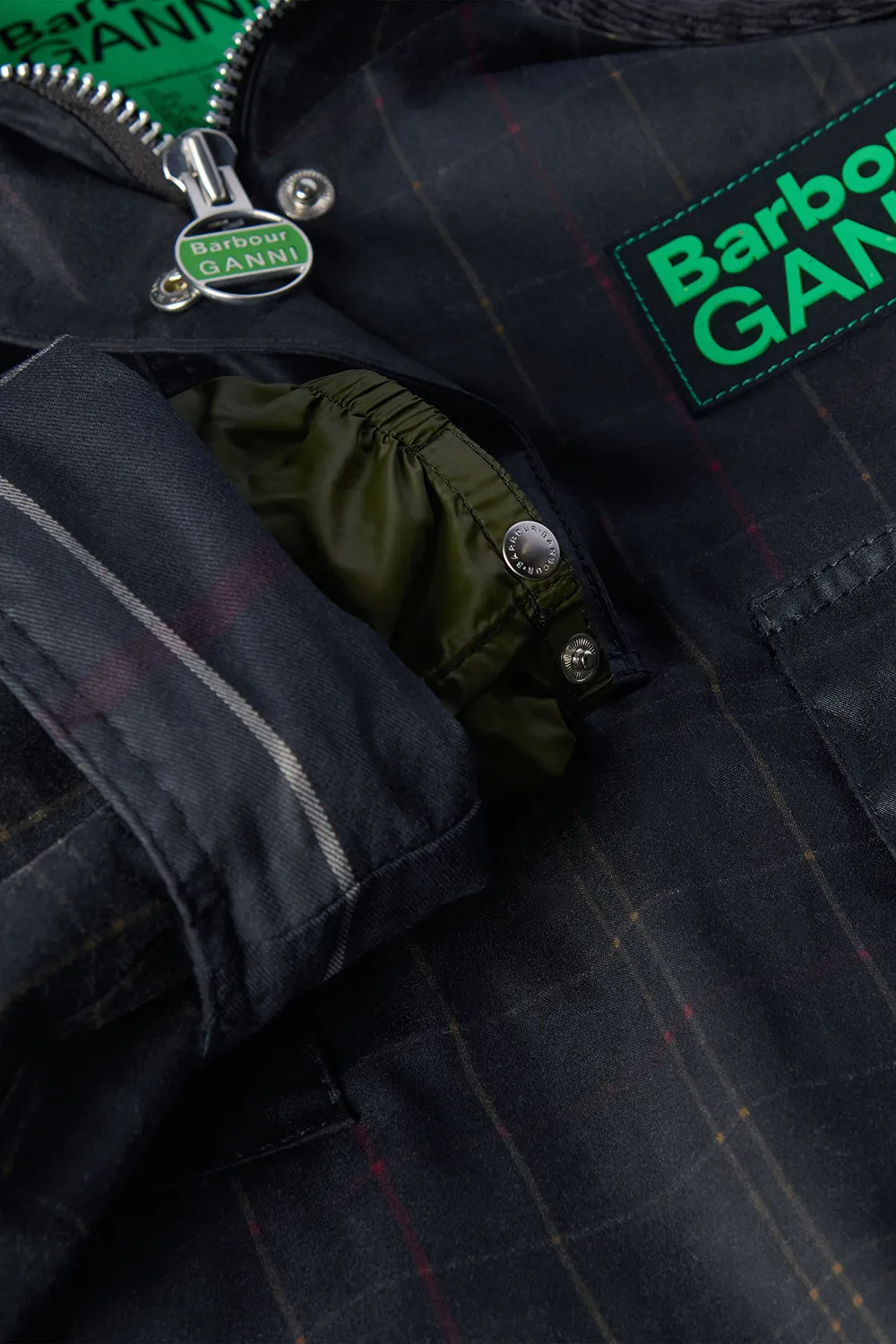Barbour Chaqueta Barbour x GANNI Tartan Wax