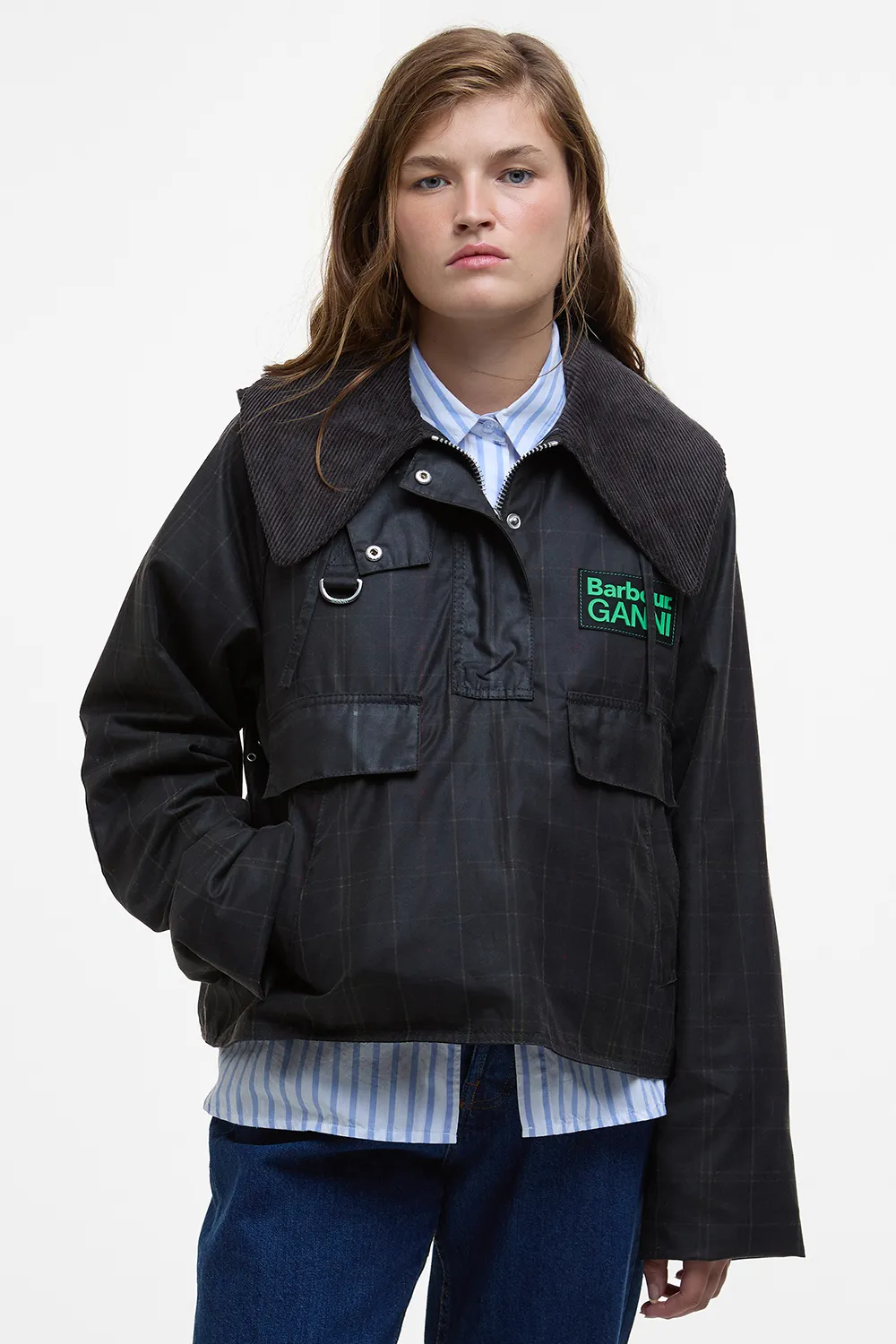 Barbour Chaqueta Barbour x GANNI Tartan Wax