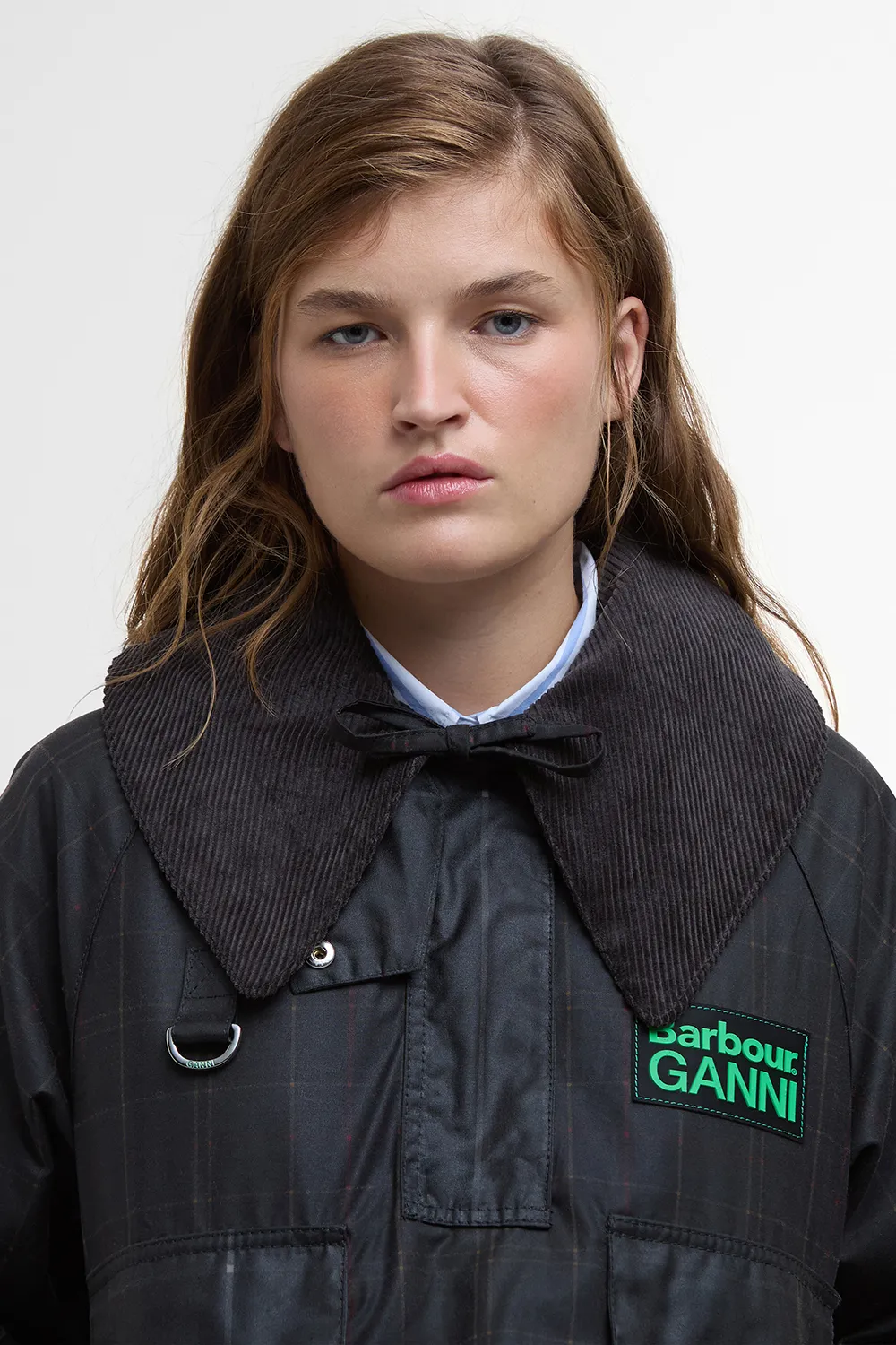 Barbour Chaqueta Barbour x GANNI Tartan Wax