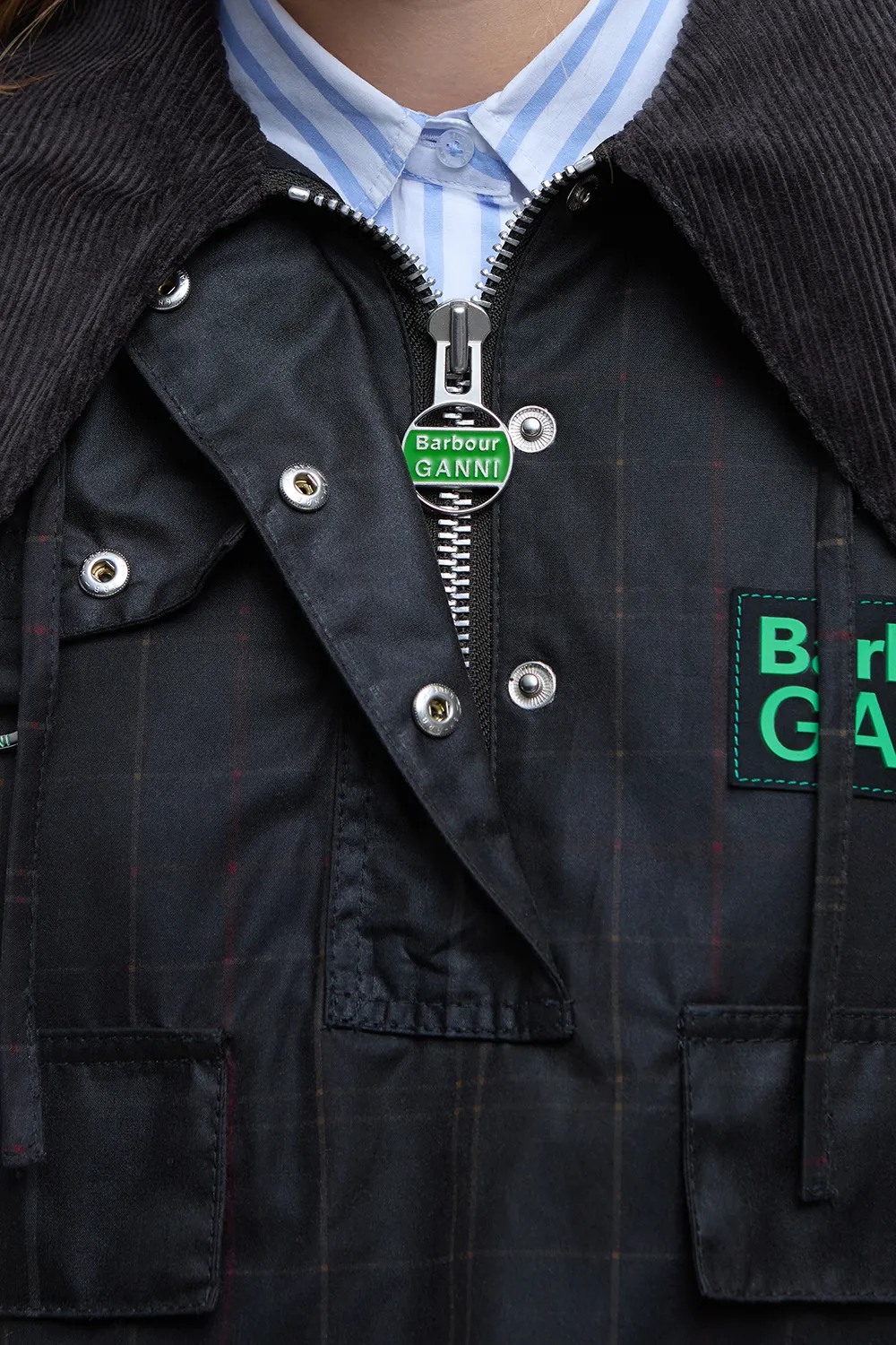 Barbour Chaqueta Barbour x GANNI Tartan Wax