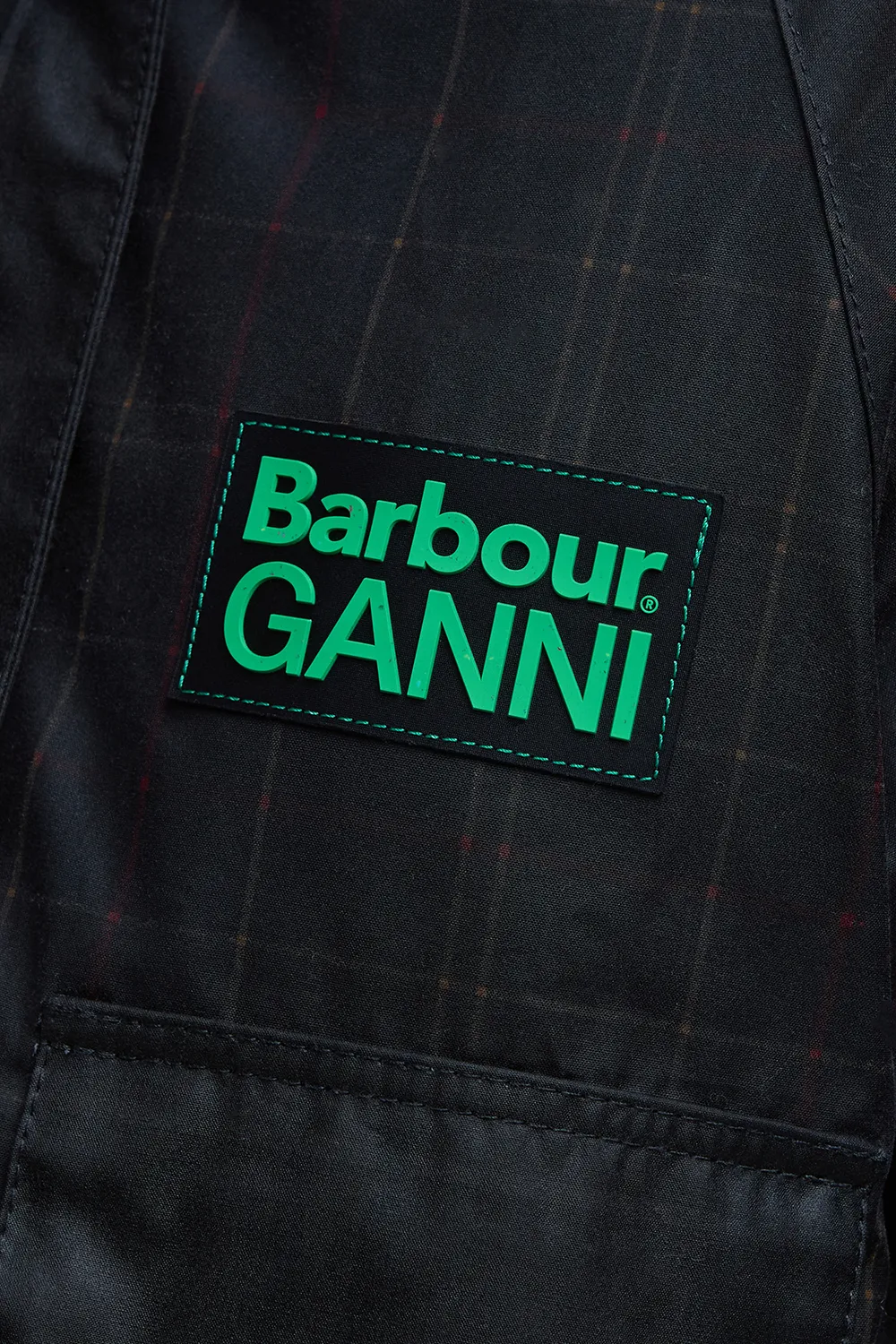 Barbour Chaqueta Barbour x GANNI Tartan Wax