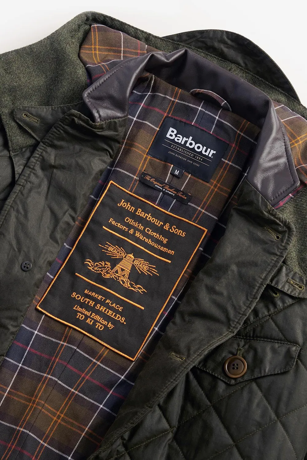 Barbour Chaqueta Barbour x TO KI TO Driving Quilted Wax
