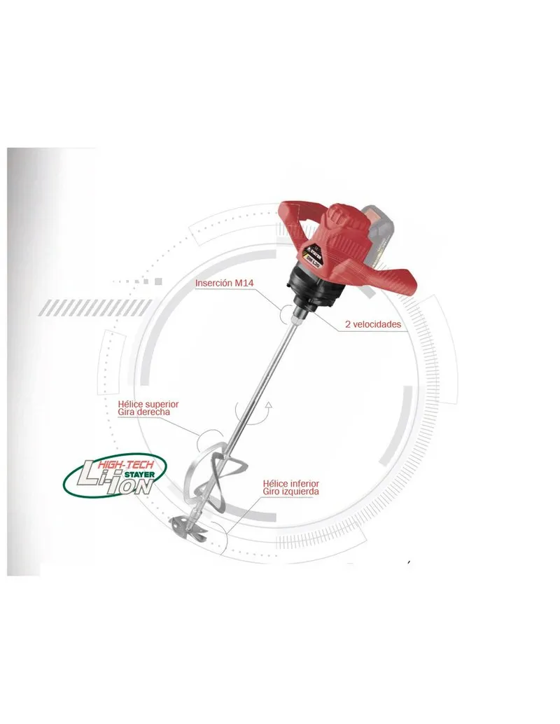 Batidora Dual Stayer DM L20 a batería 18V