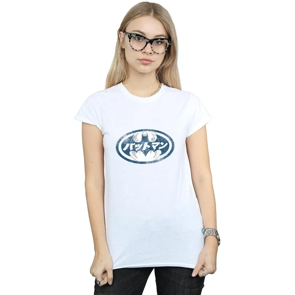 Batman Japanese Logo White