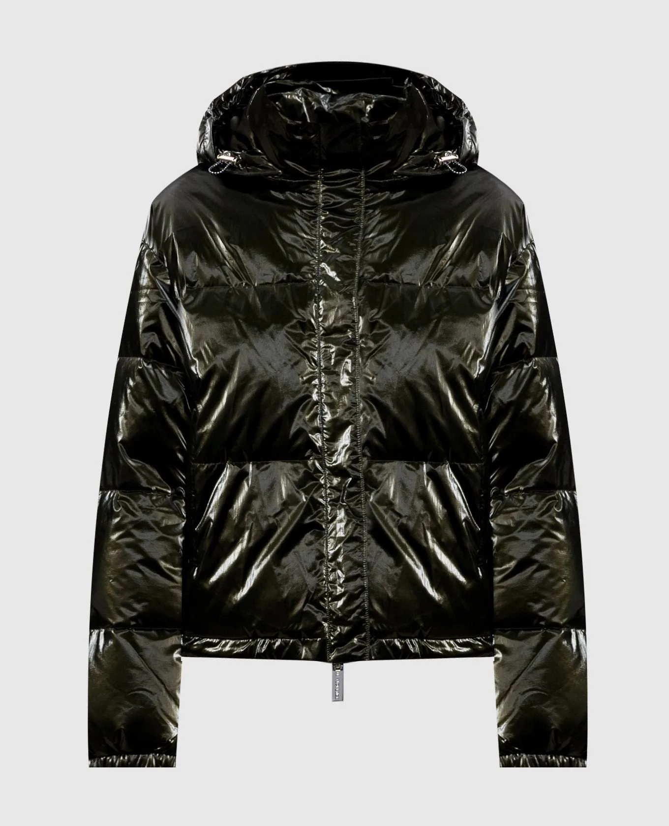 Be Florence Green down jacket with a branded ribbon
