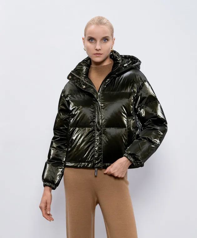 Be Florence Green down jacket with a branded ribbon