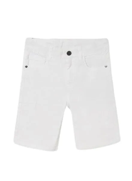 Bermuda Mayoral Basic Blanco para Niño