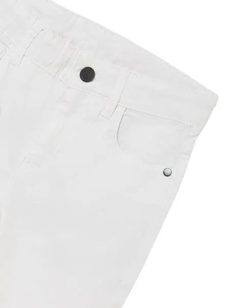 Bermuda Mayoral Basic Blanco para Niño