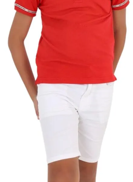 Bermuda Mayoral Basic Blanco para Niño