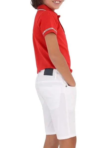 Bermuda Mayoral Basic Blanco para Niño