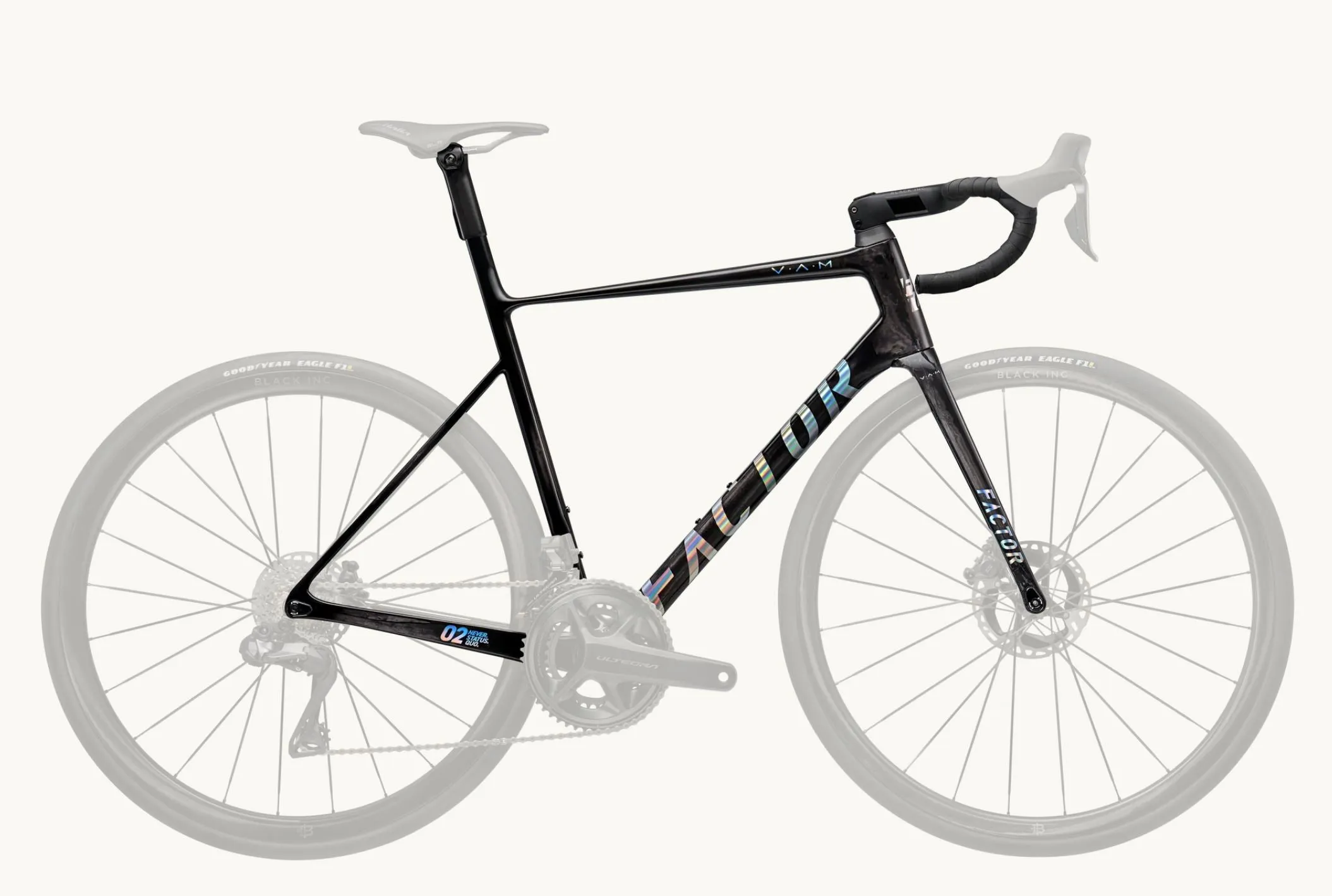 BICICLETA FACTOR O2 VAM 2023 CHROME  PREMIUM PACK