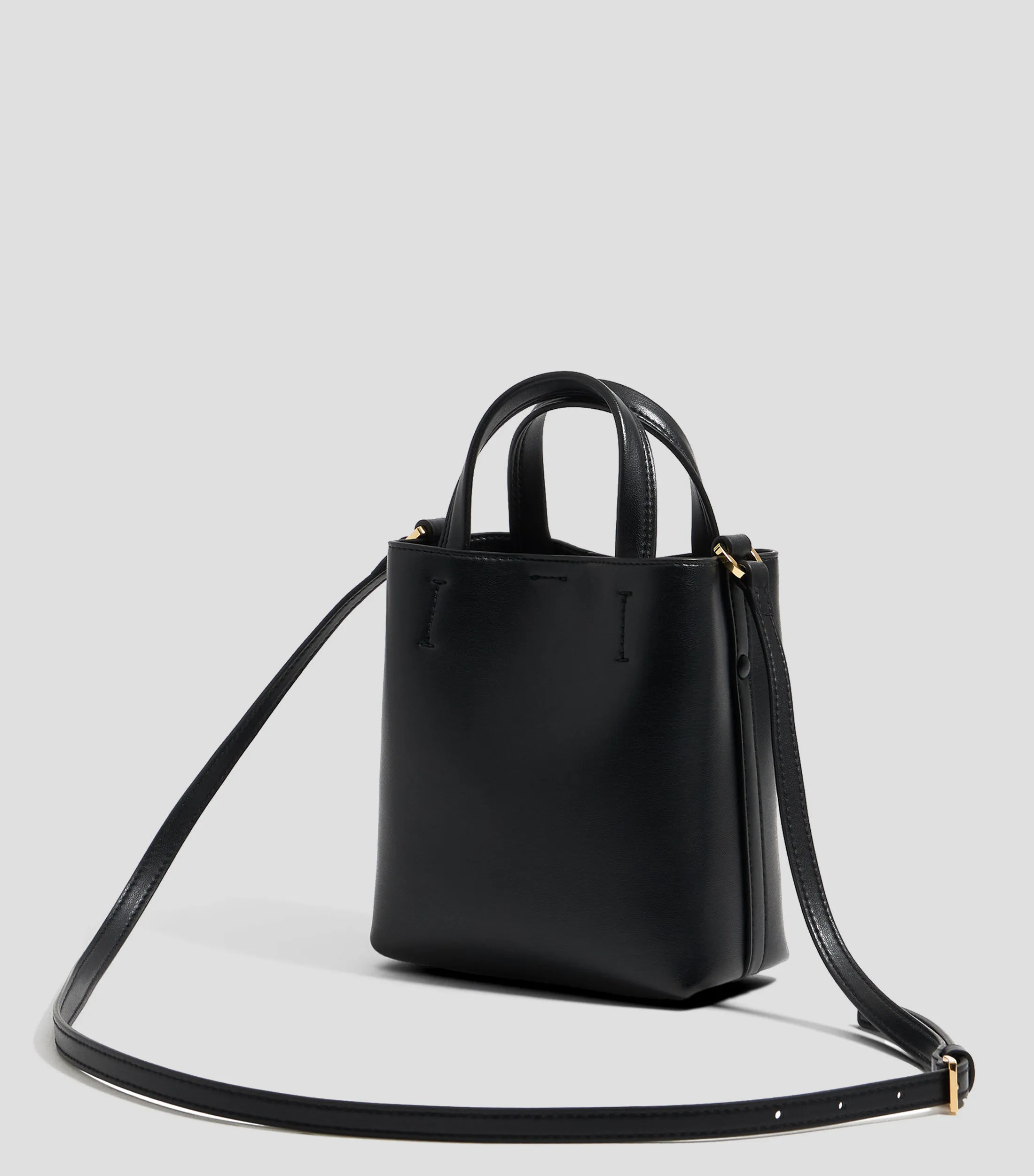 Bimba y Lola Bolso mini tote negro en piel Chihuahua Mujer