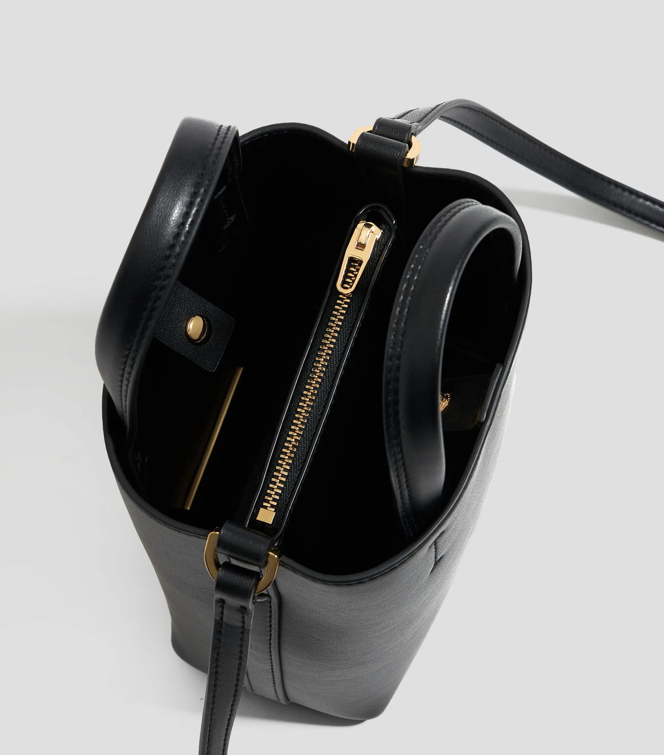 Bimba y Lola Bolso mini tote negro en piel Chihuahua Mujer
