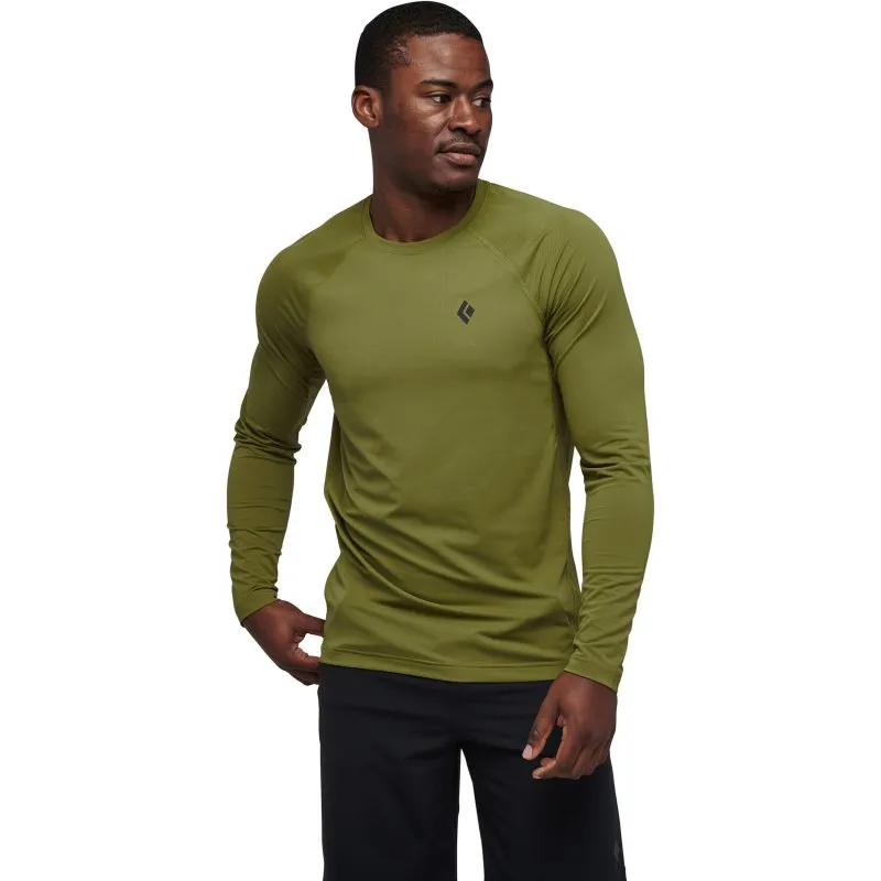 Black Diamond M Alpenglow Ls Crew (Camp Green) camiseta de manga larga para hombre