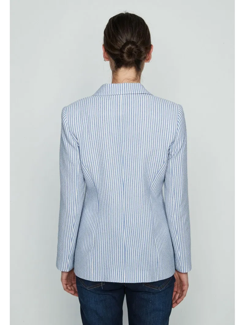 Blazer tejido de rayas