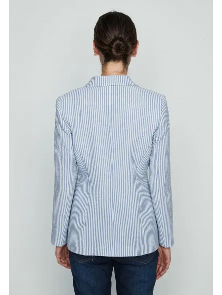 Blazer tejido de rayas