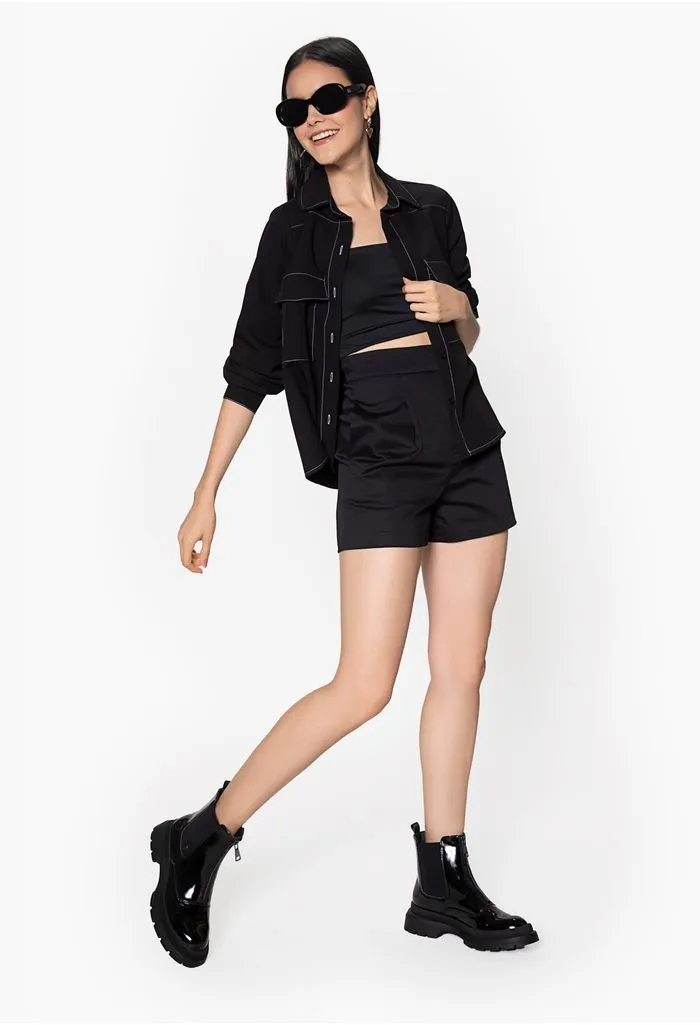 Blusa camisera para dama manga larga