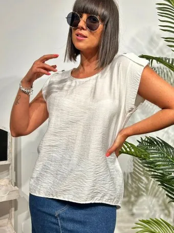 Blusa Trabilla CARENY Blanco
