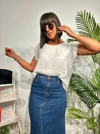 Blusa Trabilla CARENY Blanco