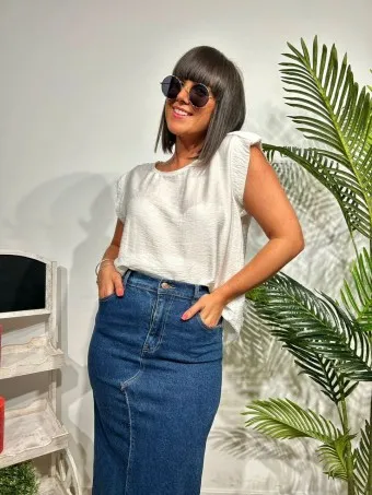 Blusa Trabilla CARENY Blanco