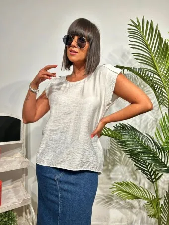 Blusa Trabilla CARENY Blanco