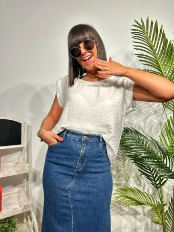 Blusa Trabilla CARENY Blanco