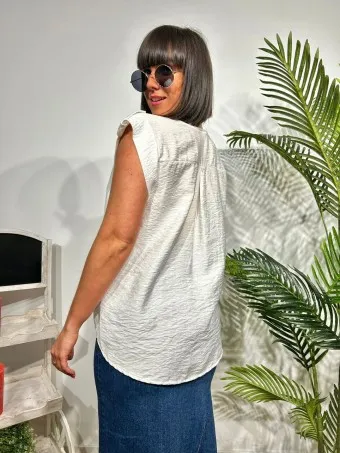 Blusa Trabilla CARENY Blanco