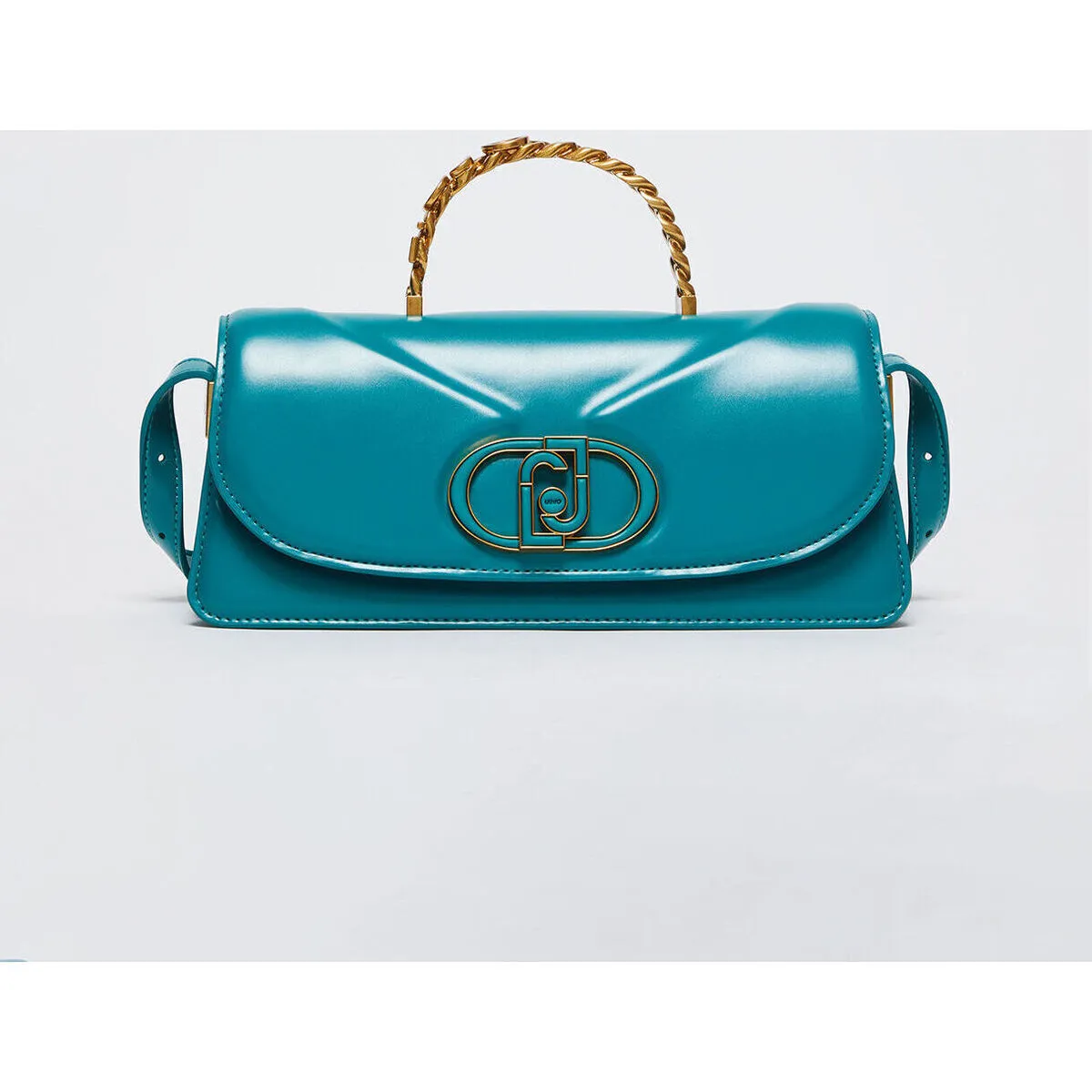 Bolso baguette con logotipo