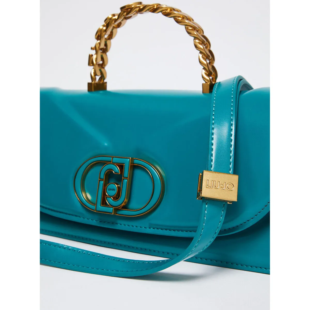 Bolso baguette con logotipo